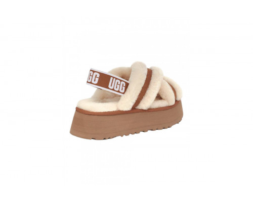 UGG Disco Cross Slide Chestnut