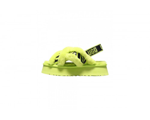 UGG Disco Cross Slide Animalia Key Lime