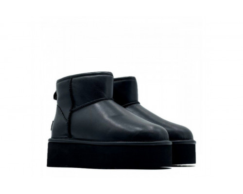 UGG Classic Mini Platform Leather Black