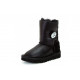 UGG Kids Bailey Button Bling Metallic Black