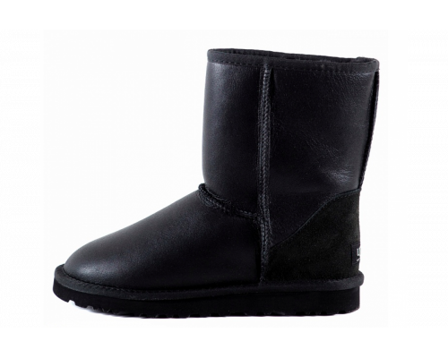 UGG Classic Short Metallic Black