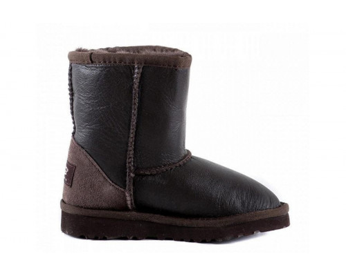 UGG Kids Classic Short Metallic Chocolate