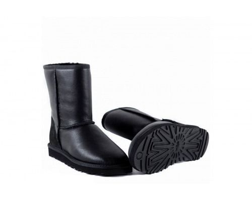 UGG Mens Classic Short Metallic Black