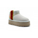UGG Classic Ultra Mini Braid Platform White
